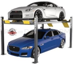 画像1: 【BEND PAK】[NEW] 4柱リフト4t(200V単相仕様) ハイトップ(高昇) スーパーワイド(EX)モデル 新グレーカラー 　【1年保証】　《国内仕様》